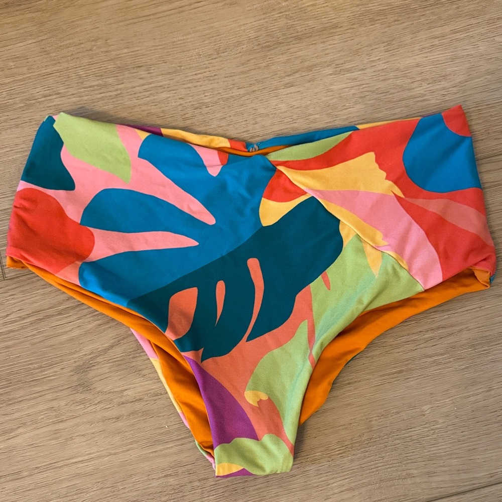 L*Space Multicolor High-Waist Bikini Bottom